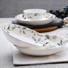 Chinese porcelain pasta bowl, porcelain fruit plate,ceramic pasta dishes